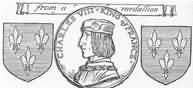 CHARLES VIII KING OF FRANCE from a medallion