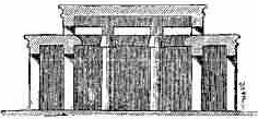 SECTION OF PILLARED HALL OF THOTHMES III. AT KARNAK.