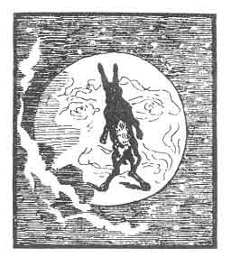 SÂKYAMUNI AS A HARE IN THE MOON