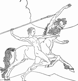 with the Centaur he gained in strength and in fleetness of foot